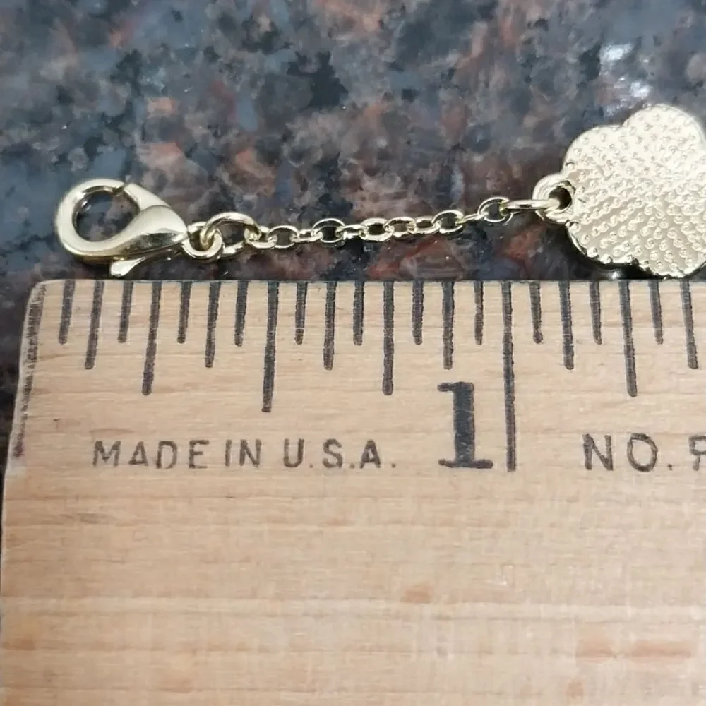 Reversible Goldtone Clover Bracelet/Anklet...NEW